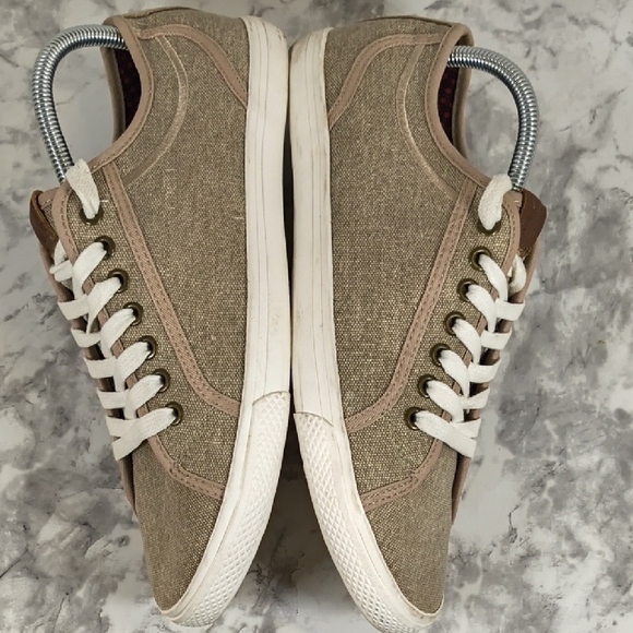 Ben Sherman Khaki Canvas Sneakers - Picture 8 of 11
